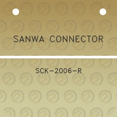 sanwa-connector-sck-2006-r