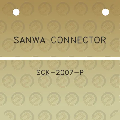 sanwa-connector-sck-2007-p