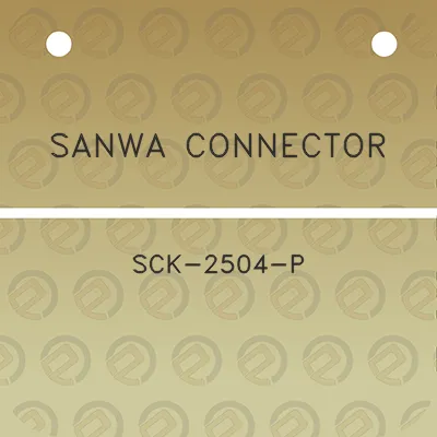 sanwa-connector-sck-2504-p