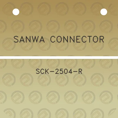 sanwa-connector-sck-2504-r