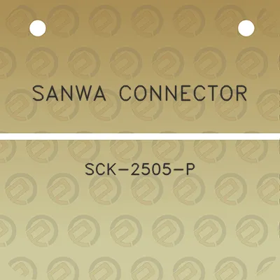 sanwa-connector-sck-2505-p