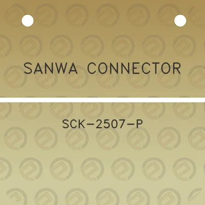 sanwa-connector-sck-2507-p