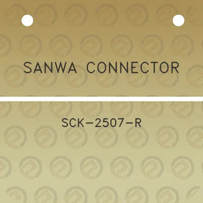 sanwa-connector-sck-2507-r