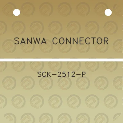 sanwa-connector-sck-2512-p