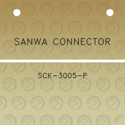 sanwa-connector-sck-3005-p