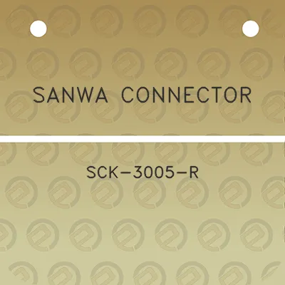 sanwa-connector-sck-3005-r