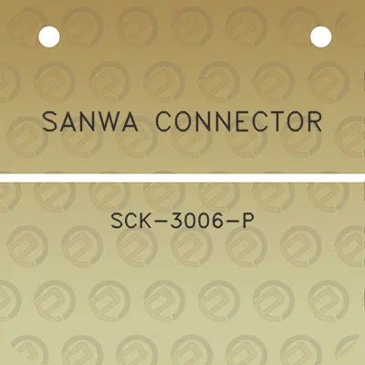 sanwa-connector-sck-3006-p