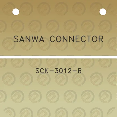 sanwa-connector-sck-3012-r