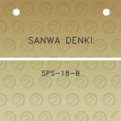 sanwa-denki-sps-18-b