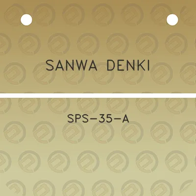 sanwa-denki-sps-35-a