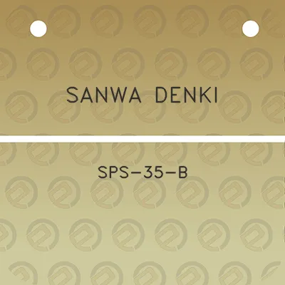 sanwa-denki-sps-35-b