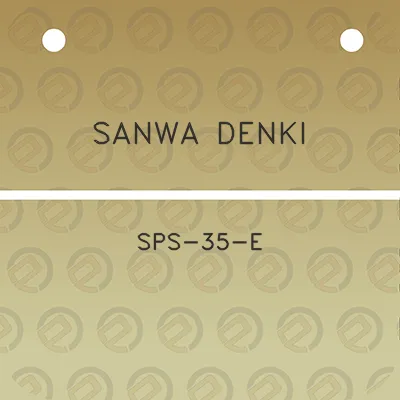 sanwa-denki-sps-35-e