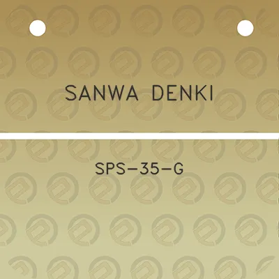 sanwa-denki-sps-35-g