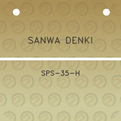 sanwa-denki-sps-35-h