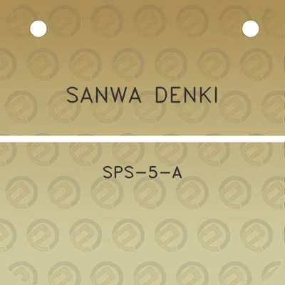 sanwa-denki-sps-5-a