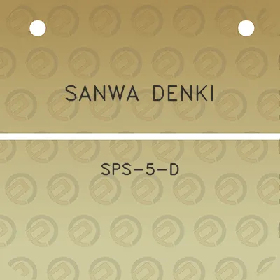 sanwa-denki-sps-5-d