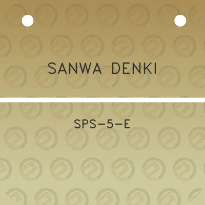 sanwa-denki-sps-5-e