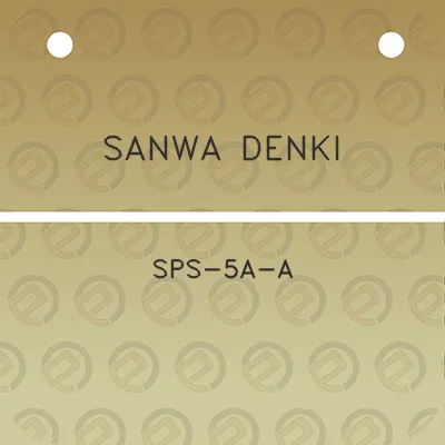 sanwa-denki-sps-5a-a