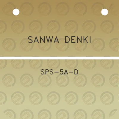 sanwa-denki-sps-5a-d