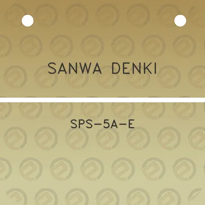 sanwa-denki-sps-5a-e