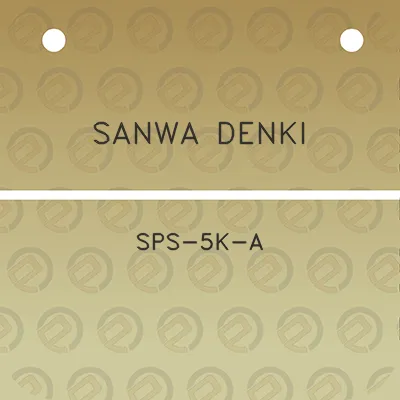 sanwa-denki-sps-5k-a