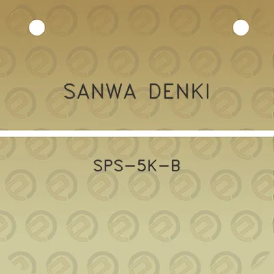 sanwa-denki-sps-5k-b