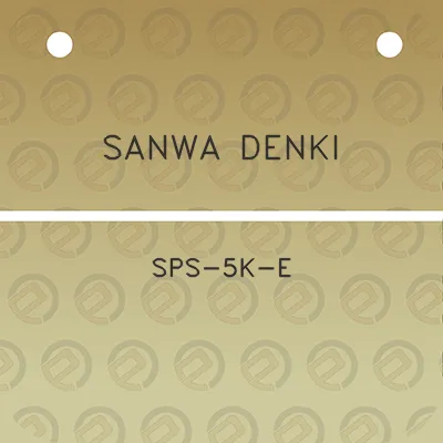 sanwa-denki-sps-5k-e