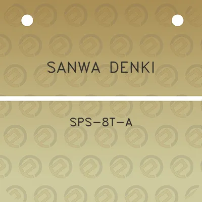 sanwa-denki-sps-8t-a