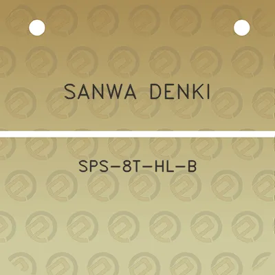 sanwa-denki-sps-8t-hl-b