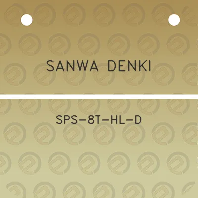 sanwa-denki-sps-8t-hl-d