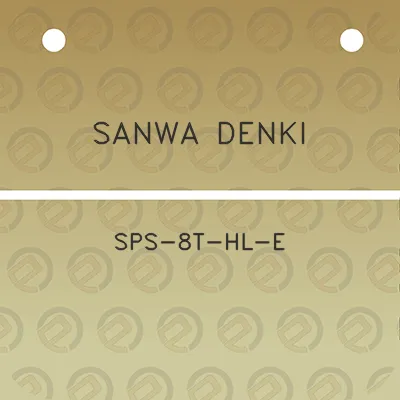 sanwa-denki-sps-8t-hl-e