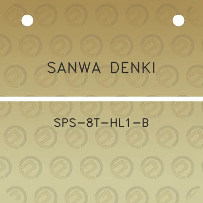 sanwa-denki-sps-8t-hl1-b