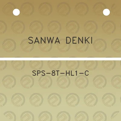 sanwa-denki-sps-8t-hl1-c