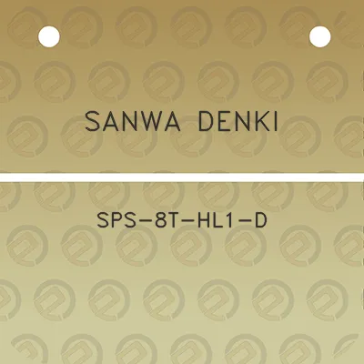 sanwa-denki-sps-8t-hl1-d