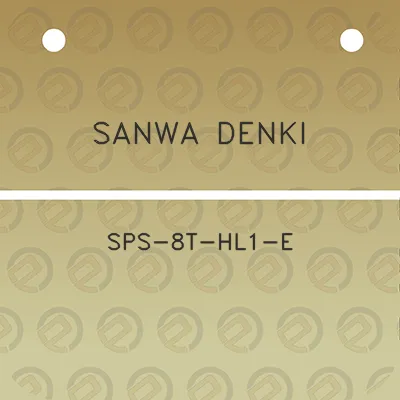 sanwa-denki-sps-8t-hl1-e