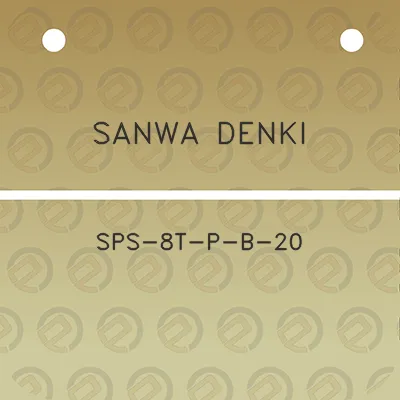 sanwa-denki-sps-8t-p-b-20