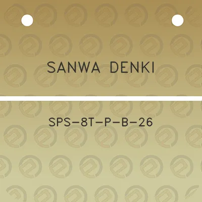 sanwa-denki-sps-8t-p-b-26