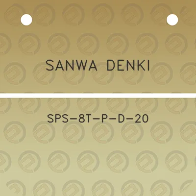 sanwa-denki-sps-8t-p-d-20