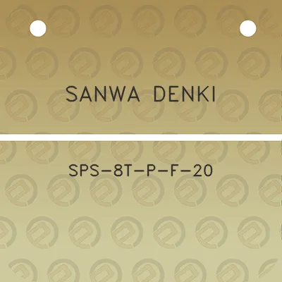 sanwa-denki-sps-8t-p-f-20