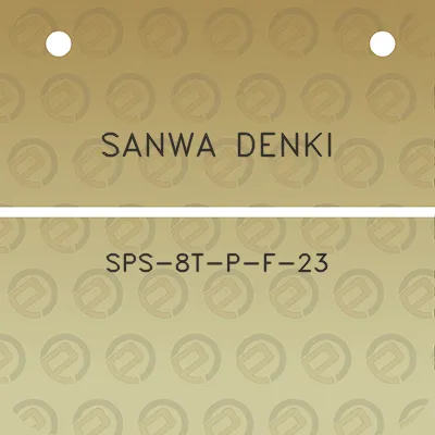 sanwa-denki-sps-8t-p-f-23