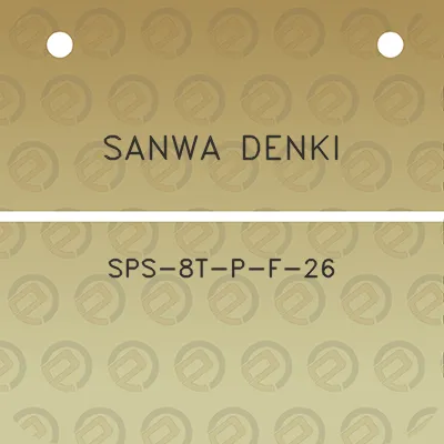 sanwa-denki-sps-8t-p-f-26