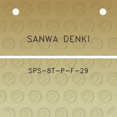 sanwa-denki-sps-8t-p-f-29