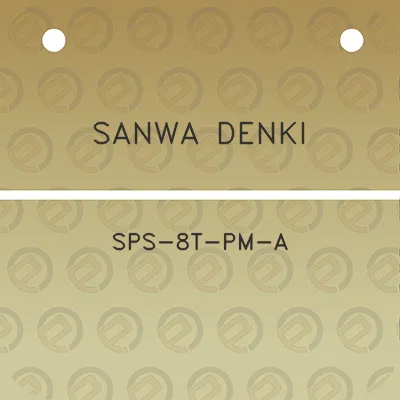 sanwa-denki-sps-8t-pm-a