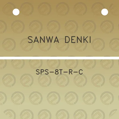 sanwa-denki-sps-8t-r-c