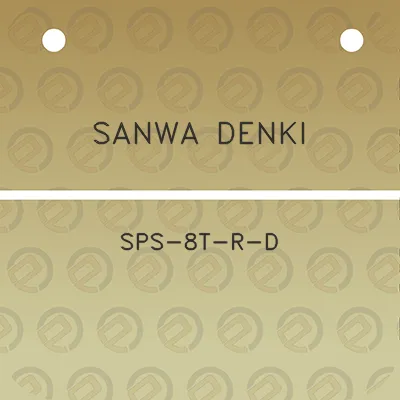 sanwa-denki-sps-8t-r-d