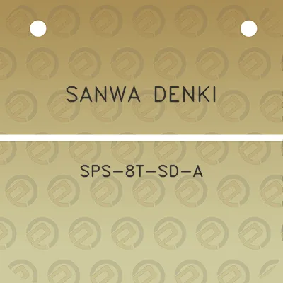 sanwa-denki-sps-8t-sd-a