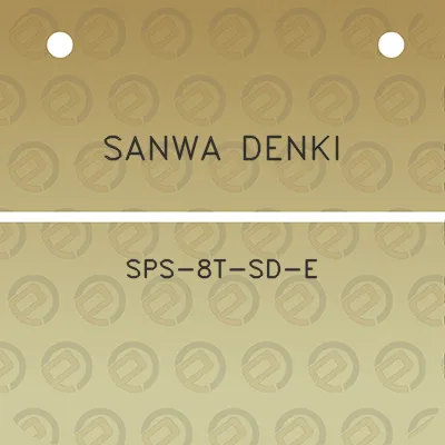 sanwa-denki-sps-8t-sd-e