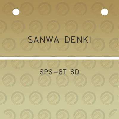 sanwa-denki-sps-8t-sd