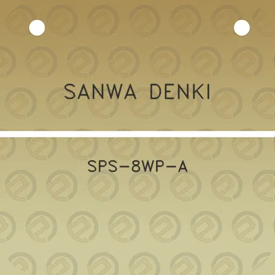 sanwa-denki-sps-8wp-a