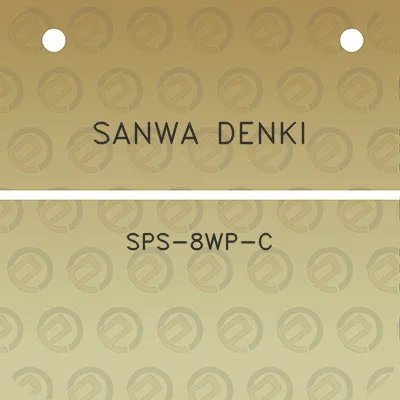 sanwa-denki-sps-8wp-c